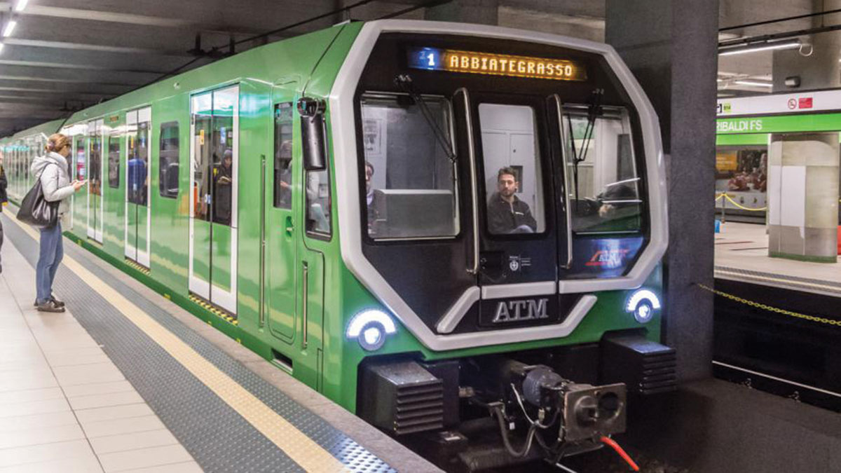 Treno delle linea verde della metropolitana milanese (foto da atm.it)