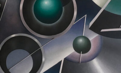 «Esplosione di una macchina nello spazio» (particolare), opera del 1974 di Alessandro Bruschetti, è opera esemplare dello stile purilumetrico dell’autore (courtesy famiglia Bruschetti)