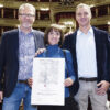 Alberto, Rossana e Massimo Domenici al teatro alla Scala per il premio «Ambrogino delle imprese»