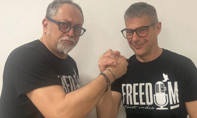 Franco Sità e Massimiliamo Balconi, conduttori di "Ragazzo ultrà" su Freedom street radio