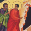 I discepoli Pietro e Giovanni al Sepolcro (particolare di icona del monastero di Bose)