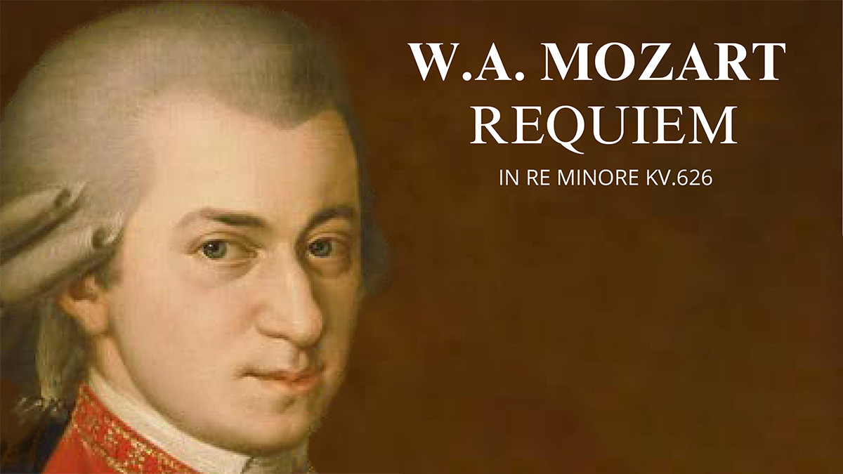 Il volto di Mozart nella locandina dell'evento